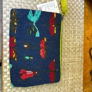 Beaded clutch with butterfly detail. Miss Albright for Anthropologie.